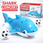 Fun Moving & Blowing Ball Musical Shark - Image 2